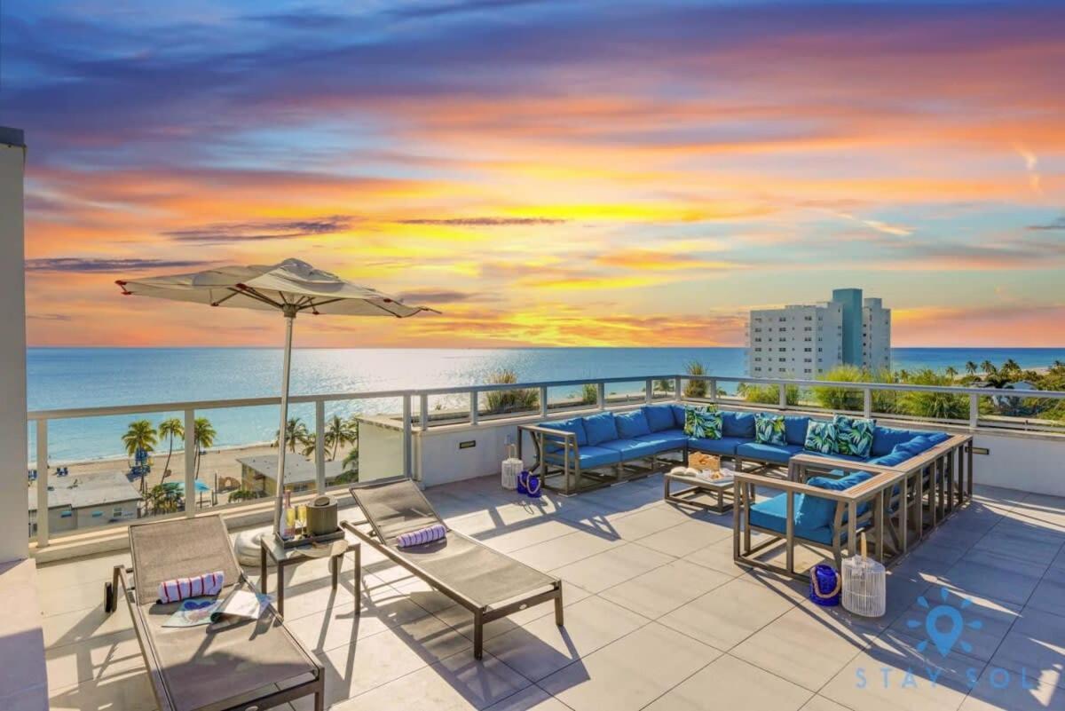 Rooftop Pool - Hollywood Beach Boardwalk Exterior foto